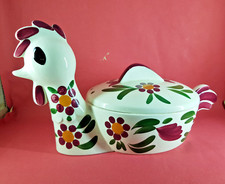 Alte Deckeldose Huhn Henne -