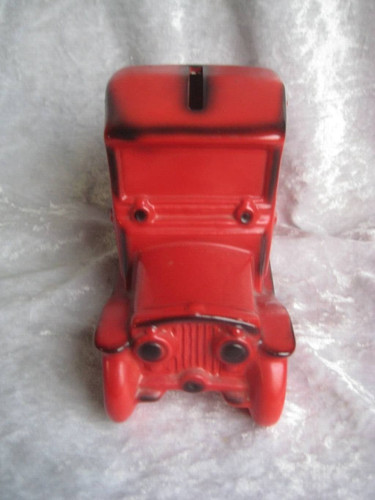 Goebel spardose oldtimer rot - spardose,