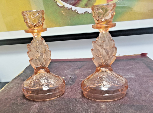 Paar antike pressglas - antike,