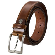 LINDENMANN Anzug-Ledergürtel Herren, Anzug-Gürtel Herren 35 mm breit XL Vollrind