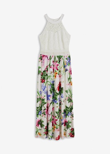 Kleid mit spitzenoberteil - kleid,