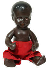 Alte farbige Cellba Puppe