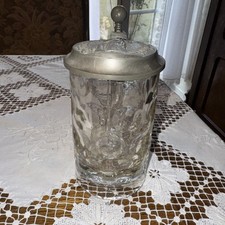 Seltener Glaskrug Bierkrug Mönchshof Kulmbach Krug Otto Buhlmann Leipzig