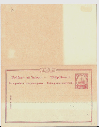 Ganzsache deutsche kolonien - ganzsache,
