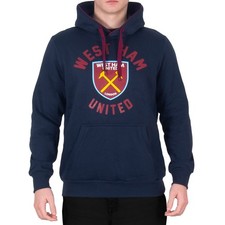 West Ham United FC Herren Hoody Fleece Grafik OFFIZIELLES Fußball Geschenk