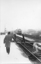 Foto Eisenbahn: Diesel-Lok 119 0.. Bahnhof Kaulsdorf (Saale) 1981, 14x9cm, echt
