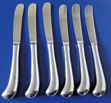 Konvolut 6 Tafelmesser gezahnt