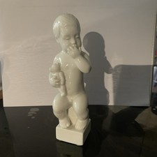 Junge mit Teddy * schöne Porzellan Figur * Bing & Grondahl * Höhe ca. 17cm *