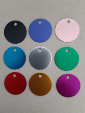 Hundemarke mit Gravur, Rund mit Gravur 30 mm