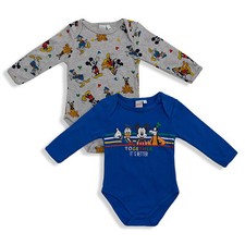 Disney Mickey Mouse Body 2tlg Baby 100% warm Baumwolle Baby Langarm 5586