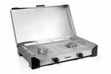 Enders Campingkocher Bribane 2Z mit Zündsicherung Gaskocher 2 flammig, Zelten, 