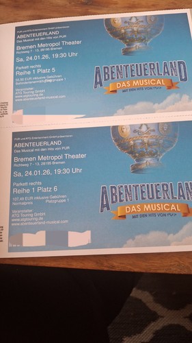 Karten für das musical - karten,