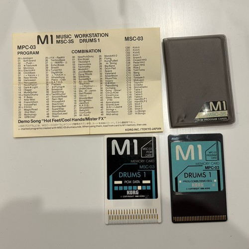 Korg pcm card drums - m1, 1