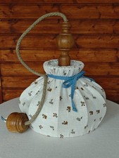 Vintage Pendelleuchte Stoff