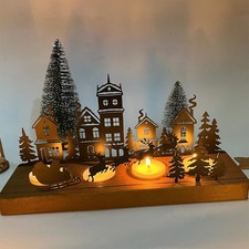 Adventskranz Teelichthalter, Kerzenständer Weihnachten Kerzentablett Metall NEU