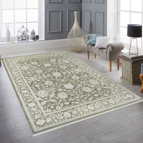 Teppich grün beige vintage - grün,