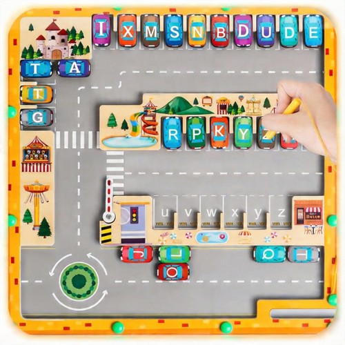 Montessori magnetspiel holz - montessori,