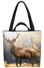 Hirsch Wald Herbst Tasche