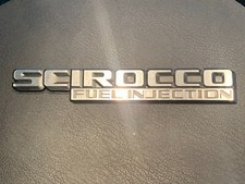VW Scirocco MK 2 Heckklappe Emblem USA "Scirocco fuel injection"  533853687H 