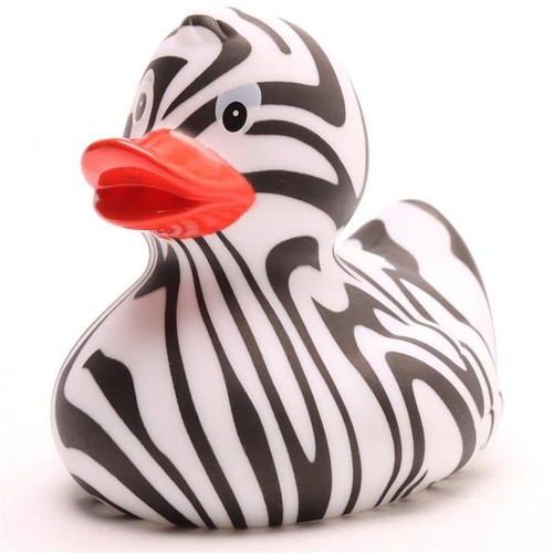 Badeente zebra quietscheente - badeente,