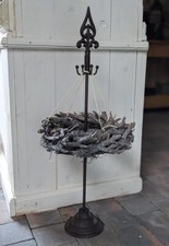 ADVENTSKRANZHALTER HALTER GUSSEISEN KRANZ WEIHNACHTEN WINTER DEKO ANTIK STI NEU
