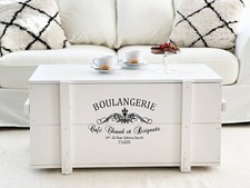 Truhe Couchtisch Holz massiv Wohnzimmertisch Truhentisch Kiste vintage shabby M