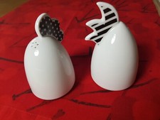 Art Werk Ysenburg Mrs. Chick & Mr. Cock, Salz- und Pfefferset, Fine China NEU!
