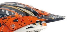 Airoh Helmschild Stelt Torn Arancio Ersatz Helm MX Moto Cross Enduro