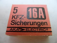 originale DDR Kfz Glas Sicherungen Nr.145G 6x25 16A AKA Elektrik Trabant B1000