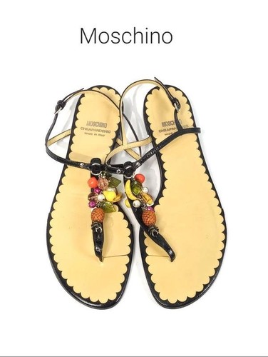 Women moschino sandals - women, black