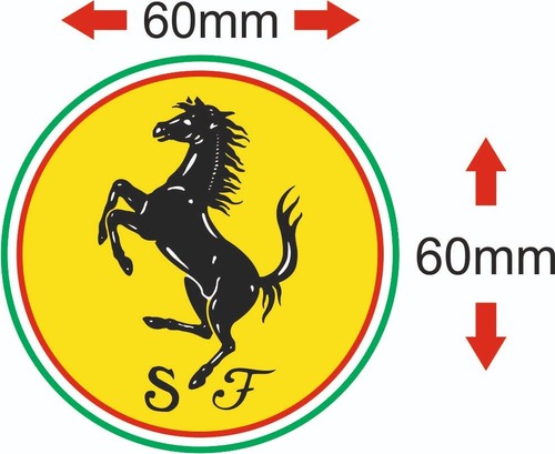 Ferrari aufkleber 2x60mm - ferrari,