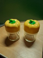 2x Gewürzglas, GEWÜRZSTREUER, Deko, gelbe Paprika