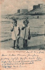 AK Nordseebad Wangerooge, Strand Kinder Spielzeug Schaufel Eimer 1901 (2960A40)