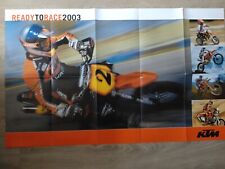 KTM Poster Programm Prospekt 2003 50 Mini Adventure 640 Duke 660 SMC 125 200 SX