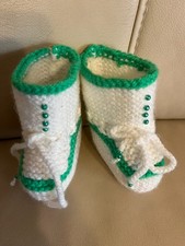 Baby Schühchen, weiß/grün