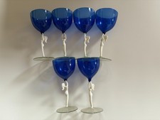 Art Deco Bimini Likörset blau