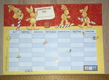Alter, unbenutzter Stundenplan