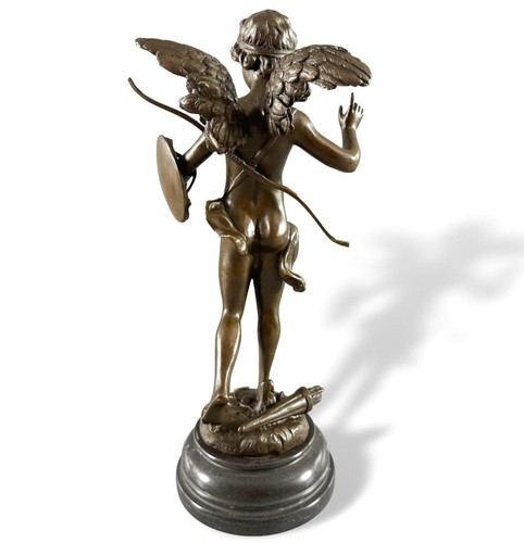 Bronzefigur engel amor - bronzefigur,