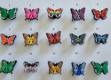 SCHMETTERLINGE: Schuhanstecker, Charms, Jibbitz für Crocs und alle Schnürschuhe