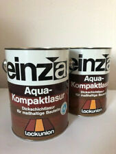 EinzA Aqua-Kompakt-Lasur 5L Pockholz Dickschicht-Lasur Holzlasur (s202)
