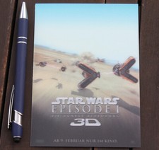 STAR WARS - Episode 1 - Die Dunkle Bedrohung 3D - Promo Postkarte - 3D-Effekt