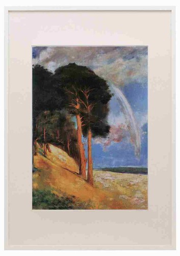 Landschaft gerahmter druck - landschaft,