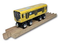 Holzeisenbahn Waggon/AnhÃ¤nger U-Bahn Berlin BVG (Typ H + HK) Linie U7 NEU/OVP
