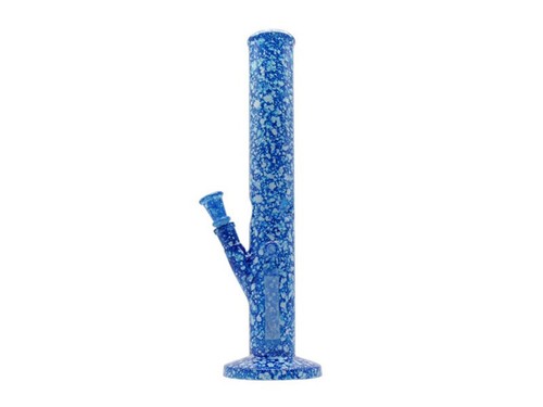 Glasbong blau weiß höhe - glasbong, "blau-weiß",