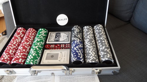 Poker chip set koffer mit - chip,