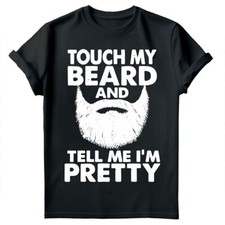 Touch My Beard Tell Me Im Pretty Cool Fun Fathers Day Herren T-Shirts Toped #FD