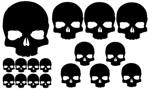 Punisher set aufkleber - x,