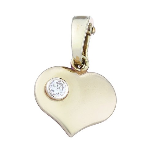 Heart pendant brilliant - , 333