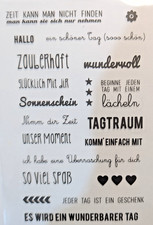 Silikonstempel, Clear Stamps