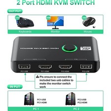KVM Switch, 4K 60Hz HDMI KVM